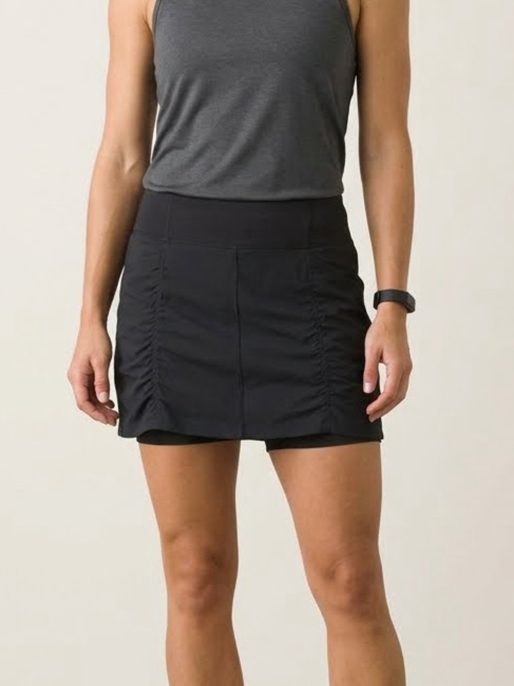 prAna Koen Skort Black Athletic Hiking Activewear Skirt Size XL